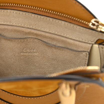 Chloe Calfskin Suede Small Pixie Bag Mustard Brown 6 of 17