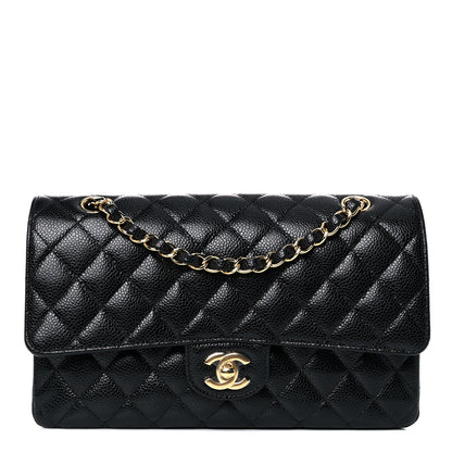 Chanel Caviar Quilted Medium Double Flap Black 1 of 10