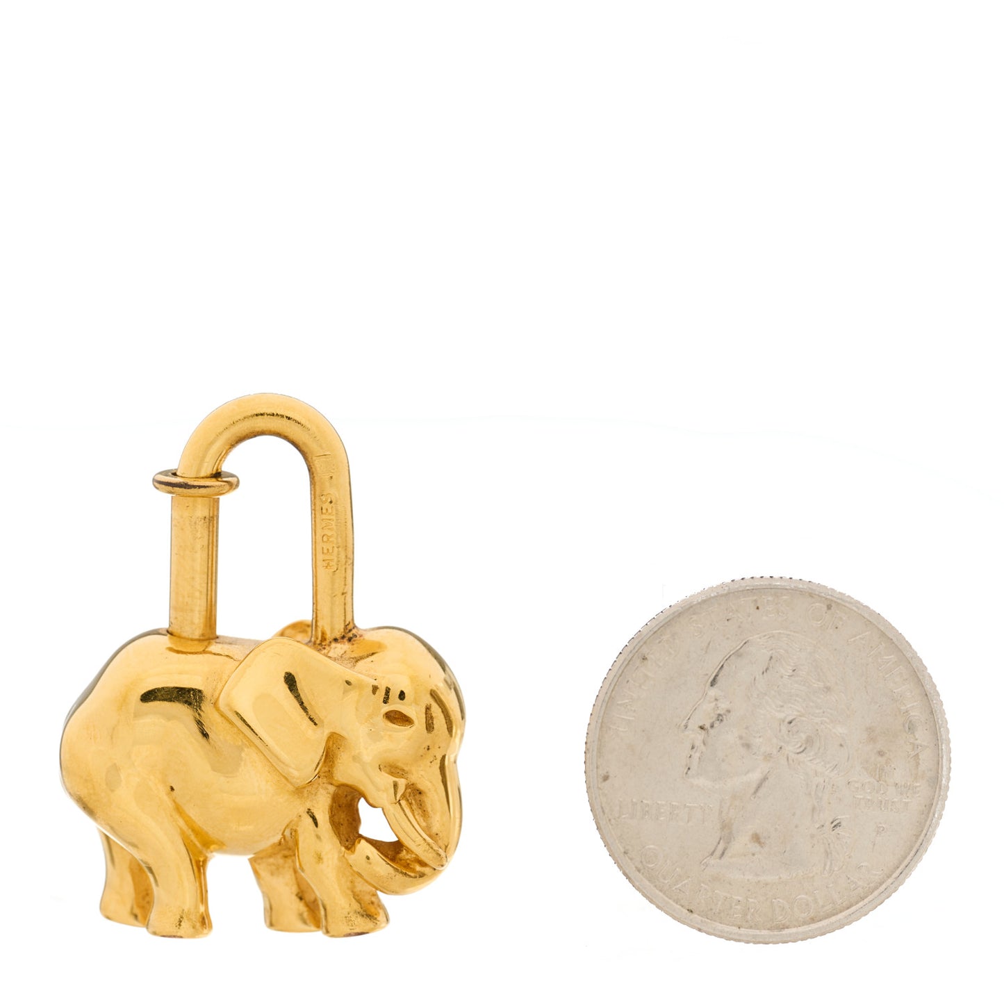 Permabrass Elephant Cadena Lock Gold