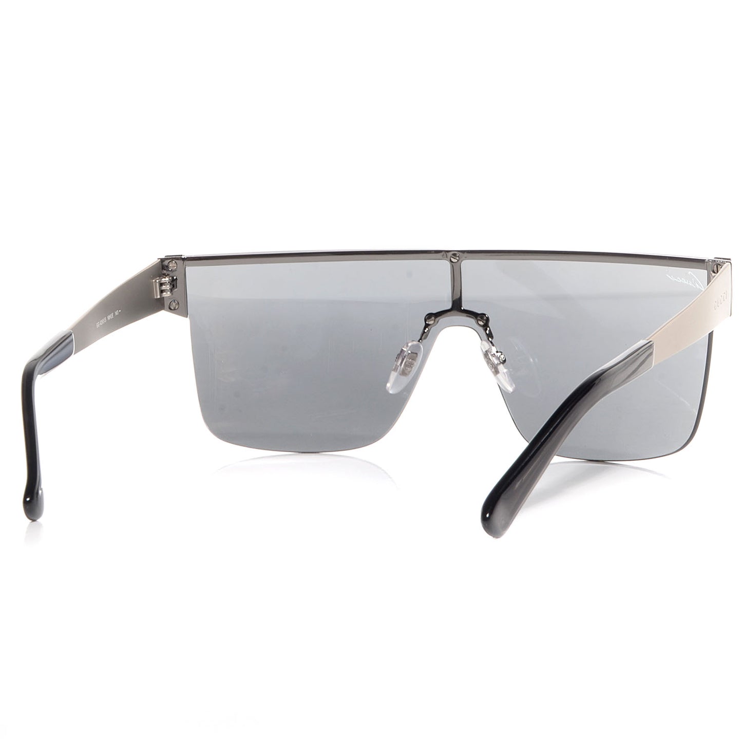 Rimless Mirrored Shield 4265/S Sunglasses Black