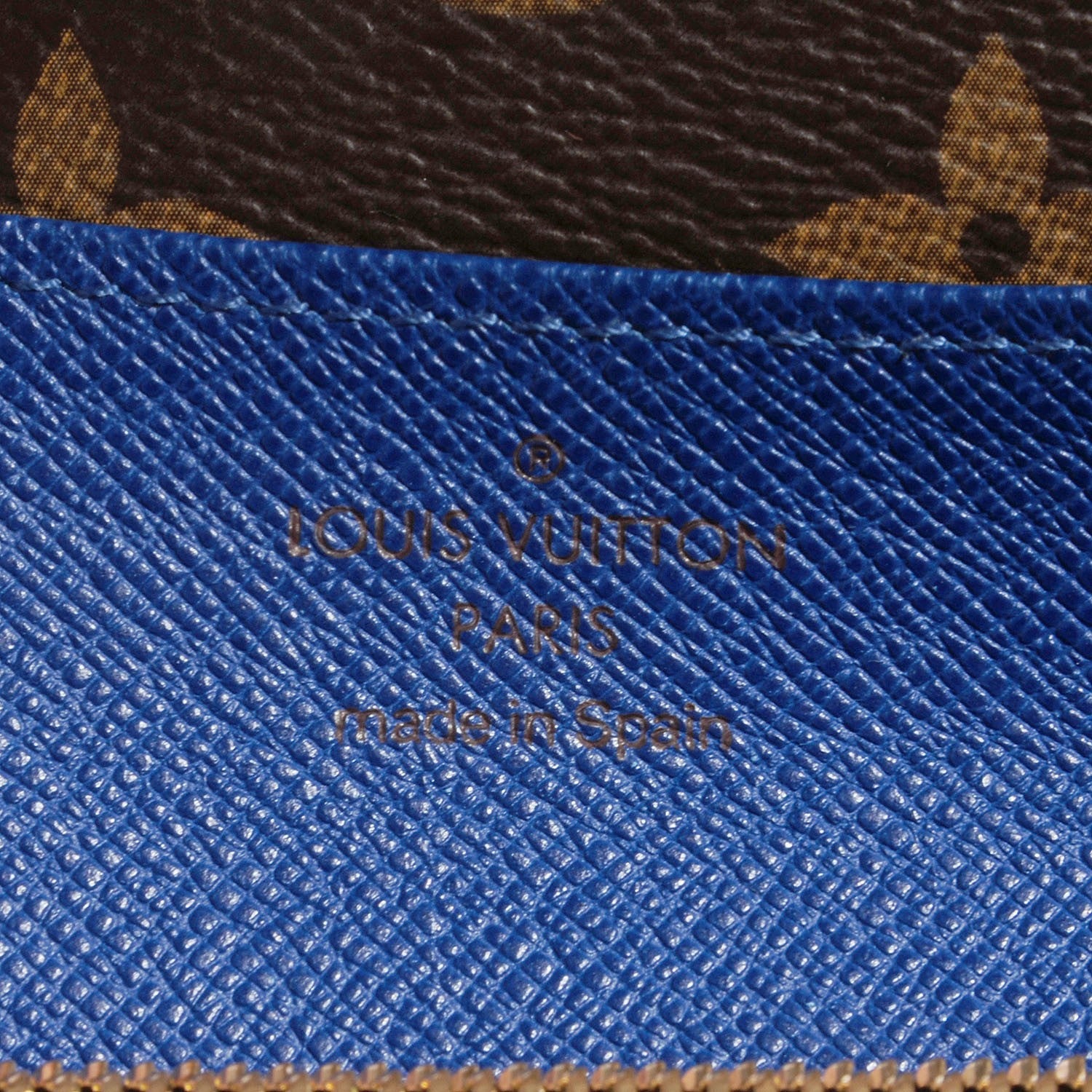 Louis Vuitton Monogram Emilie Wallet Blue 6 of 7