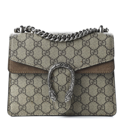Gucci GG Supreme Monogram Mini Dionysus Shoulder Bag Taupe 1 of 10