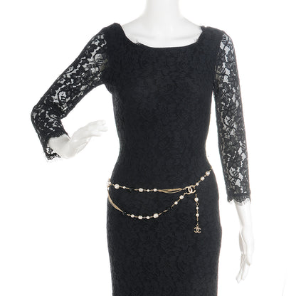 Chanel Pearl CC Beaded Belt Light Gold 2 of 7