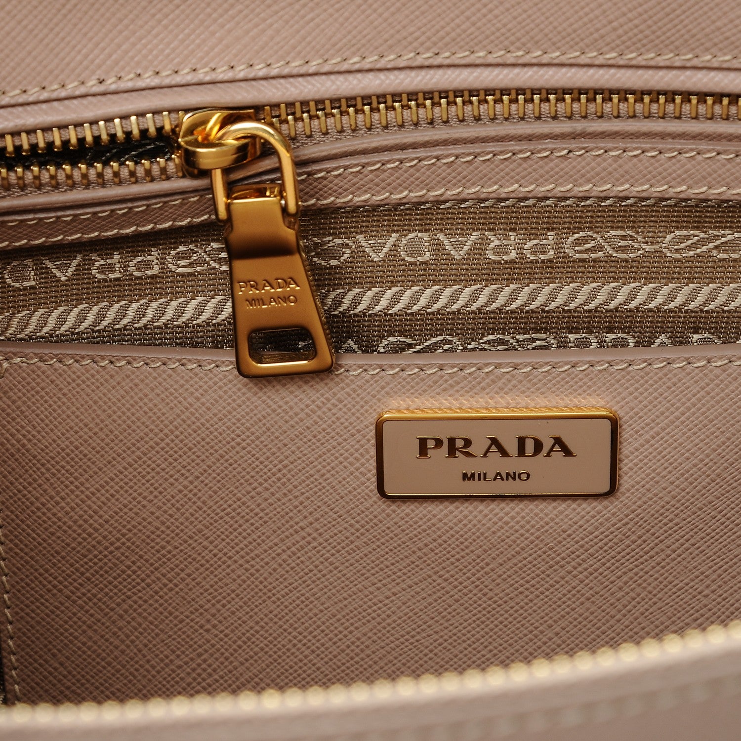 Prada Saffiano Medium Galleria Double Zip Tote Cammeo 6 of 8