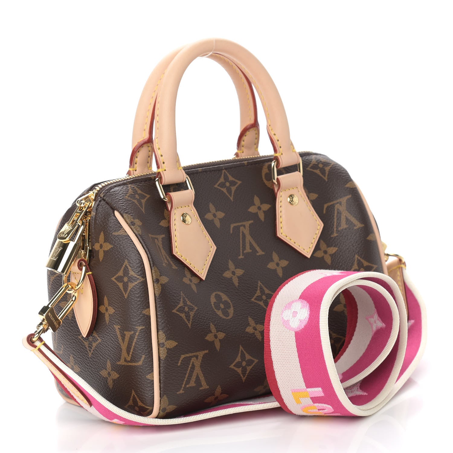 Louis Vuitton Monogram Speedy Bandouliere 20 Fuchsia 3 of 8