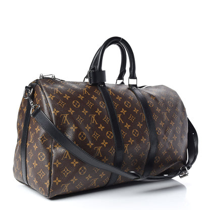 Louis Vuitton Monogram Macassar Keepall Bandouliere 45 3 of 10