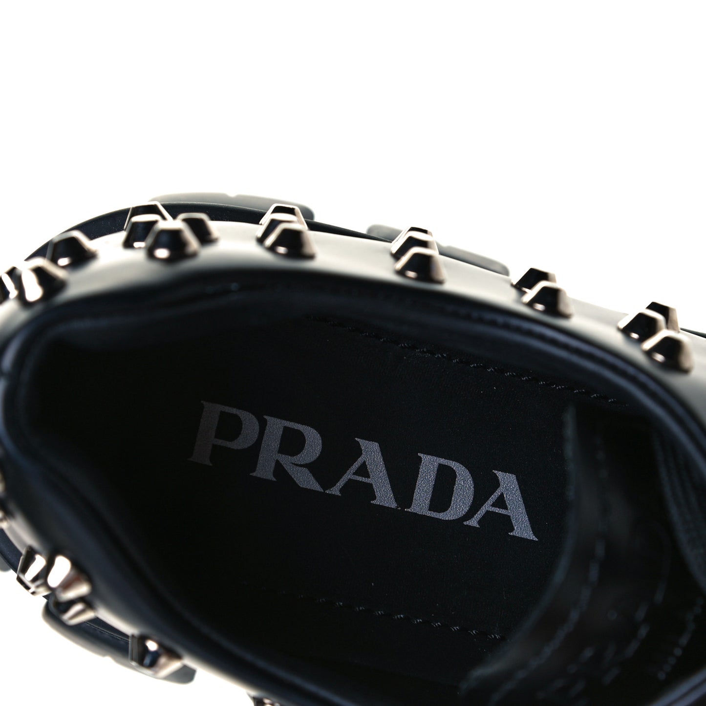 Spazzolato Rois Studded Lace Up Monolith 55mm Derby Loafers 39 Black