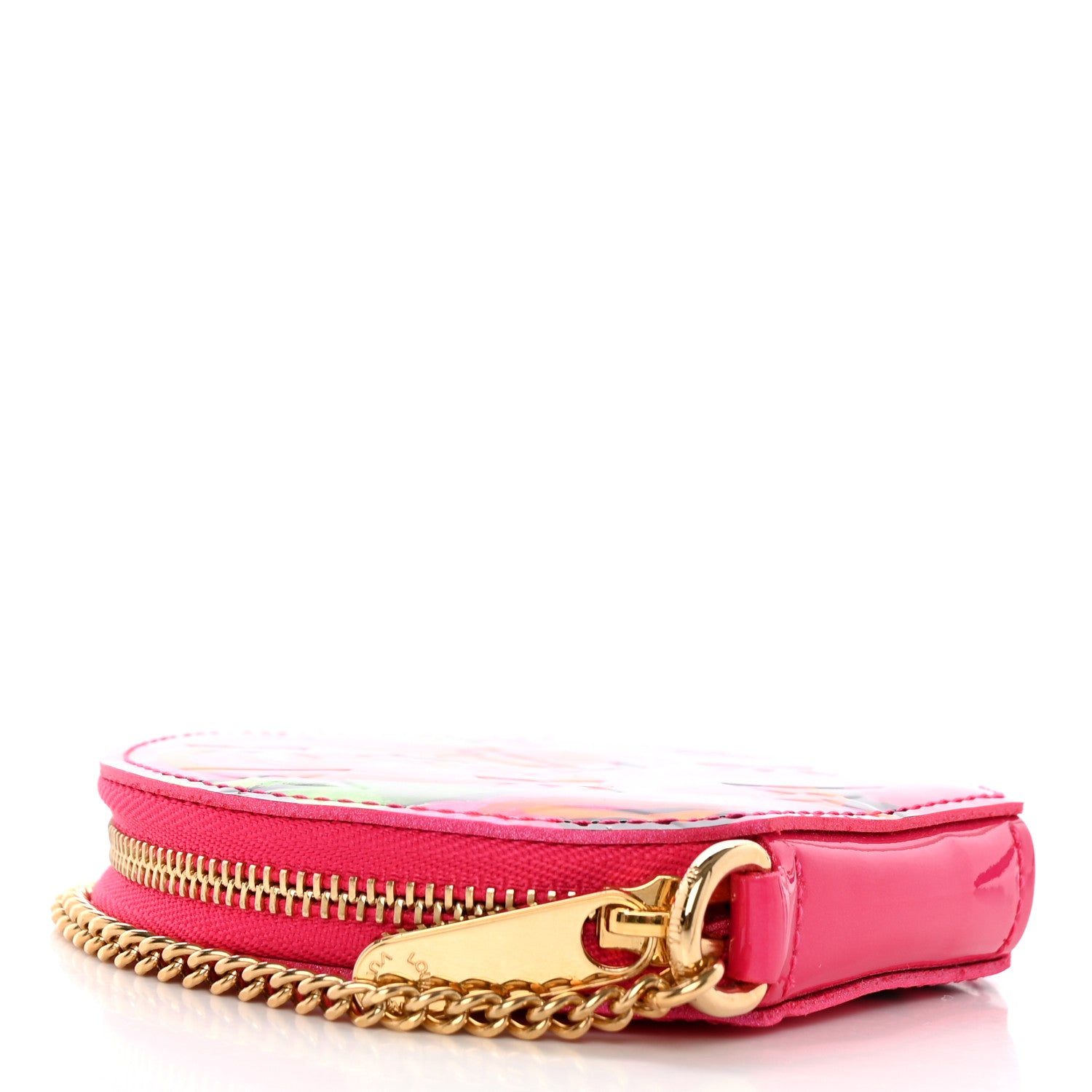 Louis Vuitton Vernis Roses Chapeau Coin Purse Rose Pop 4 of 7