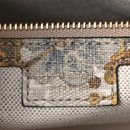 Gucci GG Supreme Monogram Water Flora Web Medium Ophidia Top Handle Bowler Bag Beige White Multicolor 6 of 8