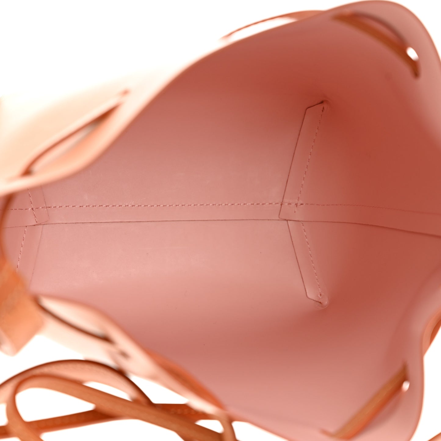 Calfskin Mini Bucket Bag Cammello Rosa