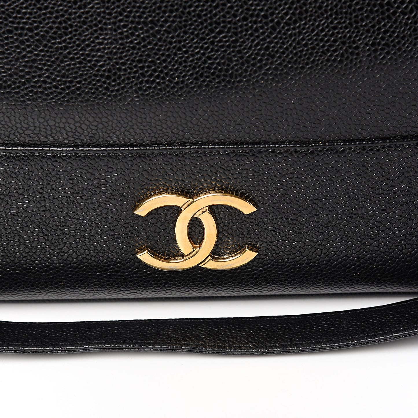 Caviar CC Shoulder Bag Black