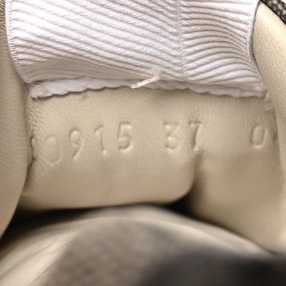 Gucci Maxi GG Supreme Monogram Gucci 100 Womens Rhyton Sneakers 37 Beige Ebony 6 of 9