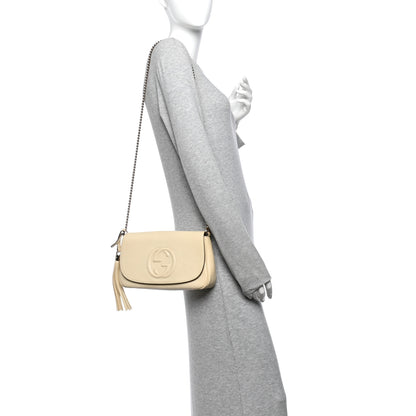 Gucci Cellarius Calfskin Medium Soho Flap Crossbody Ivoire 2 of 14
