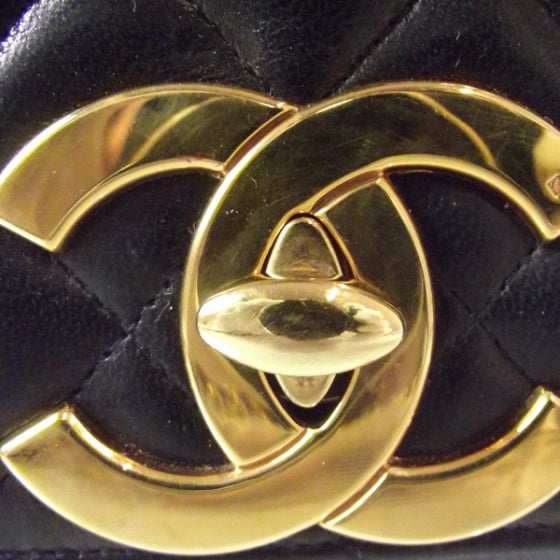 Chanel Lambskin Quilted Small Flap Navy 10 of 12