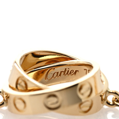 Cartier 18K Yellow Gold Interlocking LOVE Necklace 5 of 5
