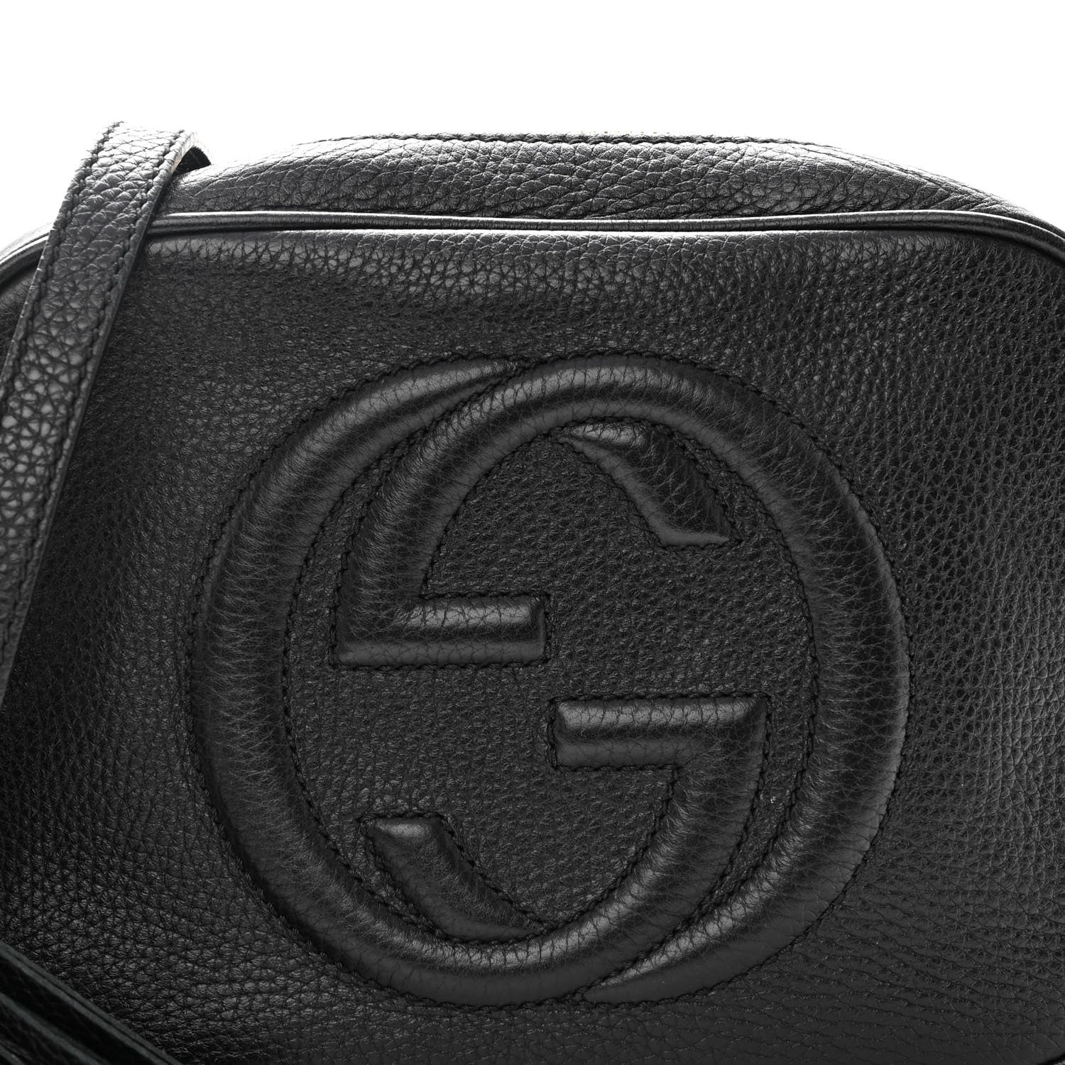 Gucci Pebbled Calfskin Small Soho Disco Bag Black 9 of 13