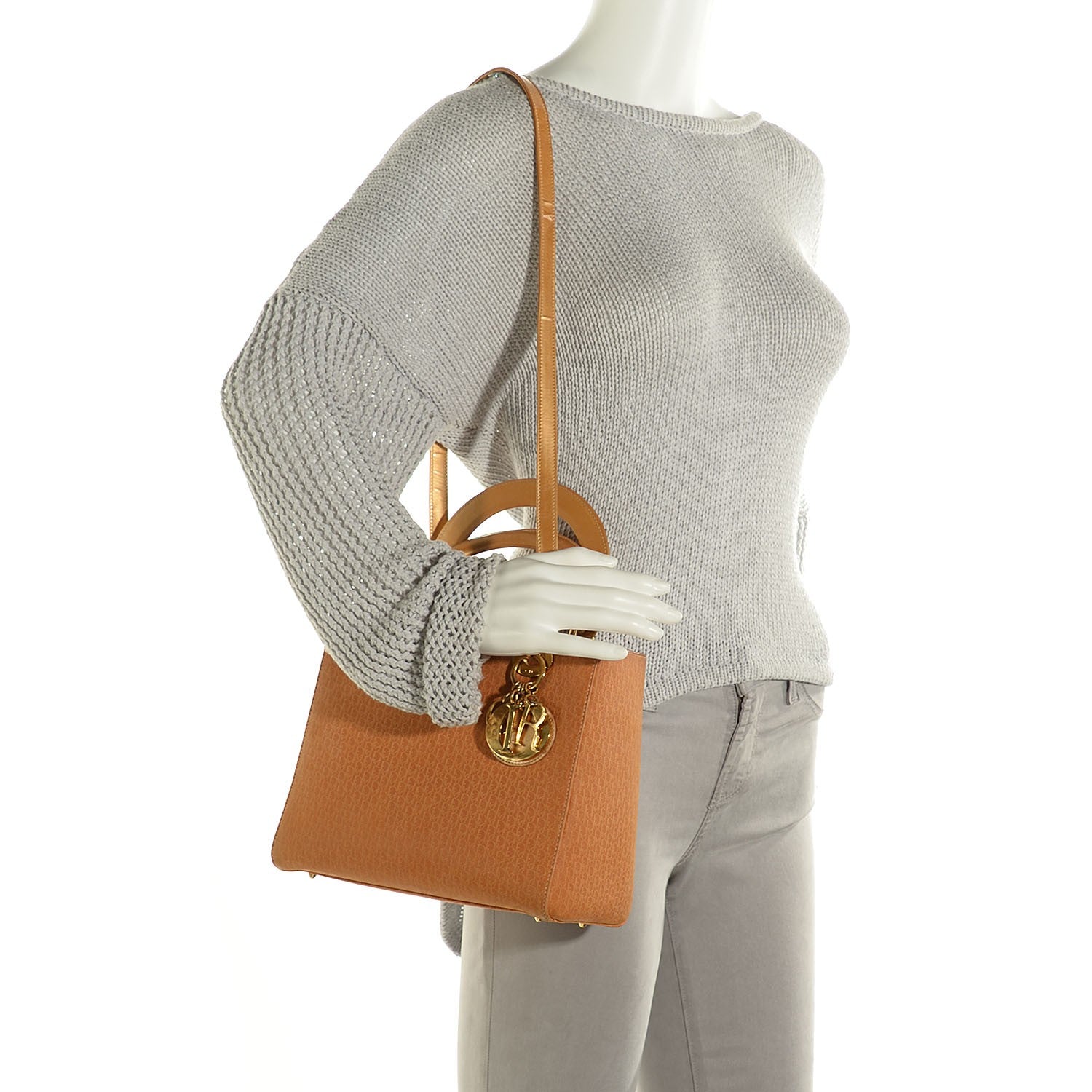 Christian Dior Suede Diorissimo Mini Lady Dior Gold 2 of 7