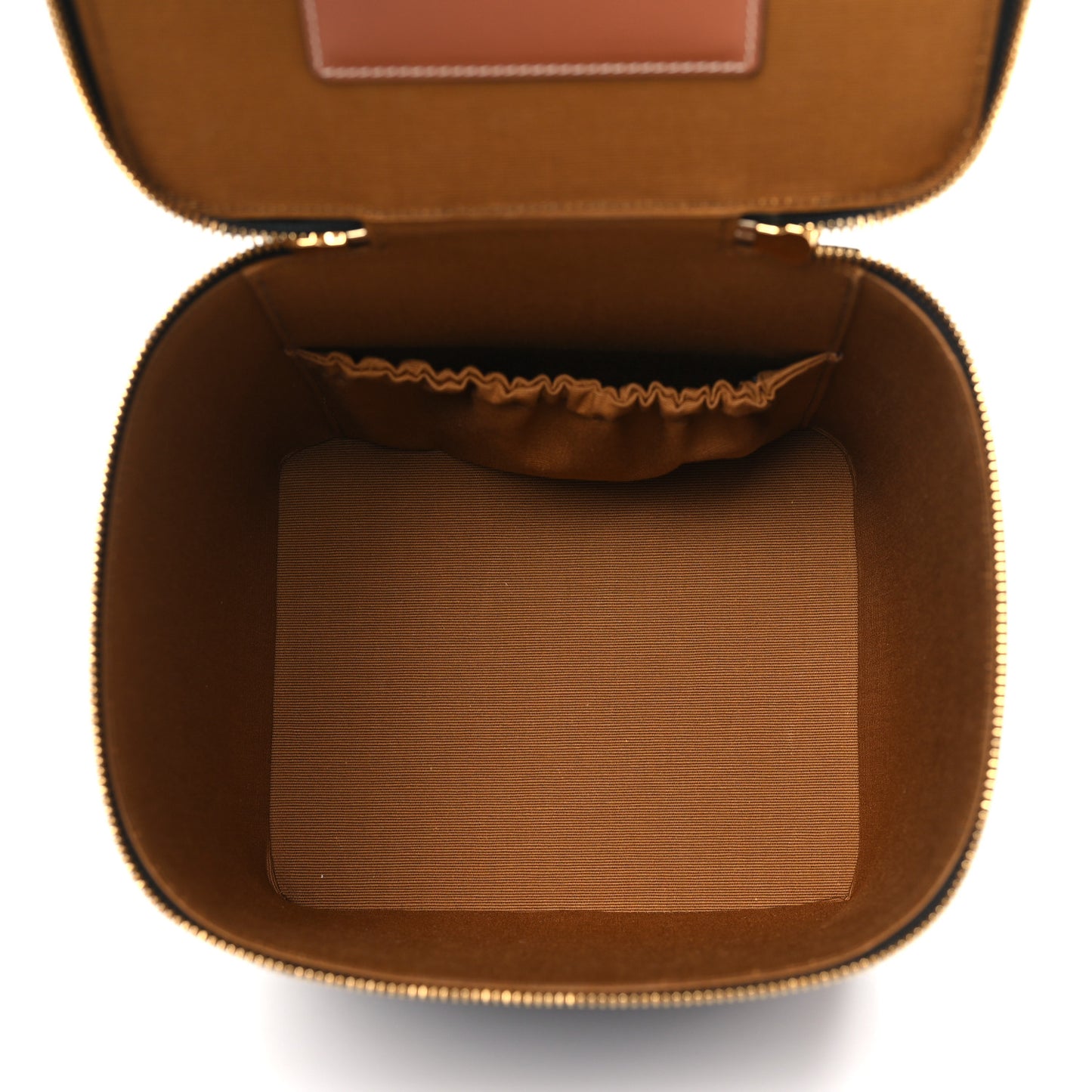 Triomphe Canvas Calfskin Square Vanity Case Tan