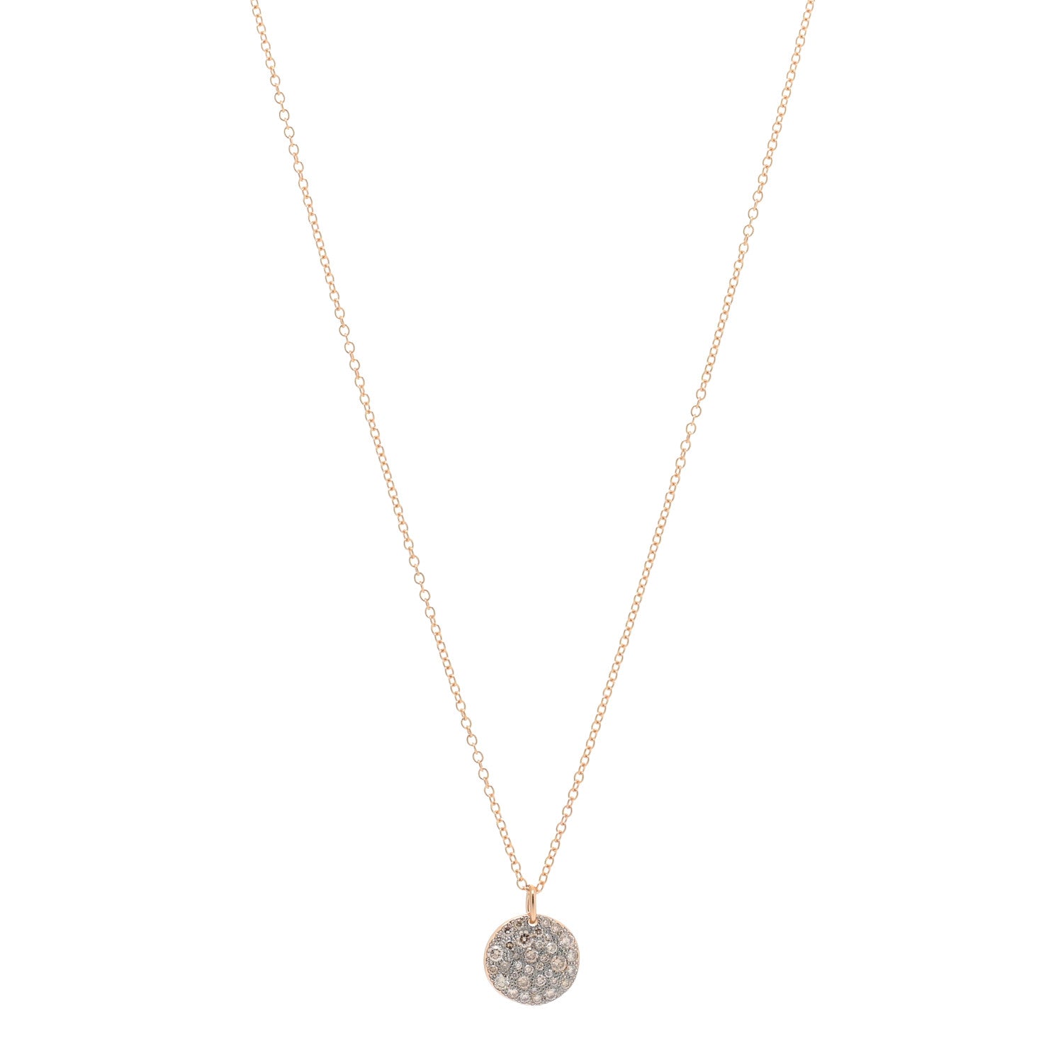 Pomellato 18K Rose Gold Cognac Diamond Sabbia Pendant Necklace 1 of 3