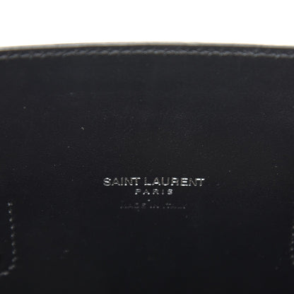 Saint Laurent Calfskin Crocodile Embossed Baby Sac De Jour Black 8 of 9