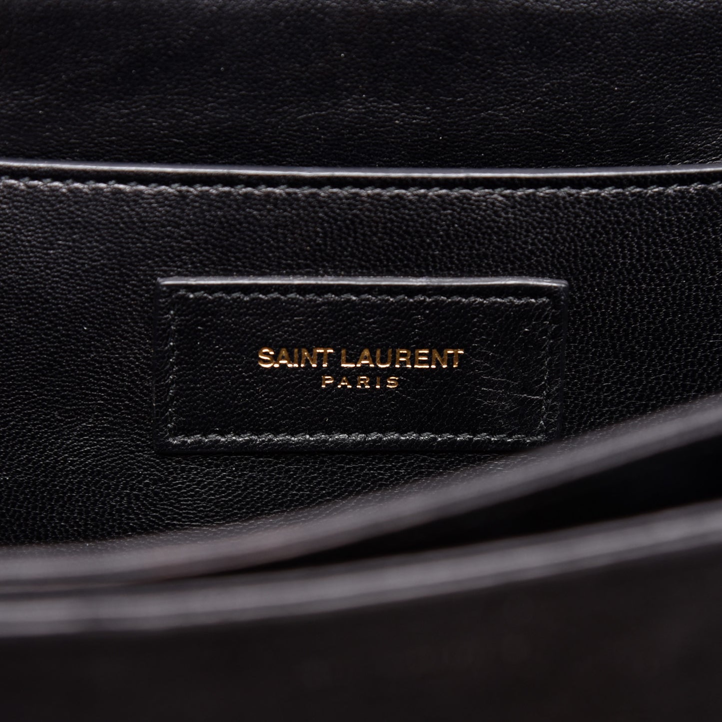 Suede Calfskin Medium Classic Lulu Bag Black