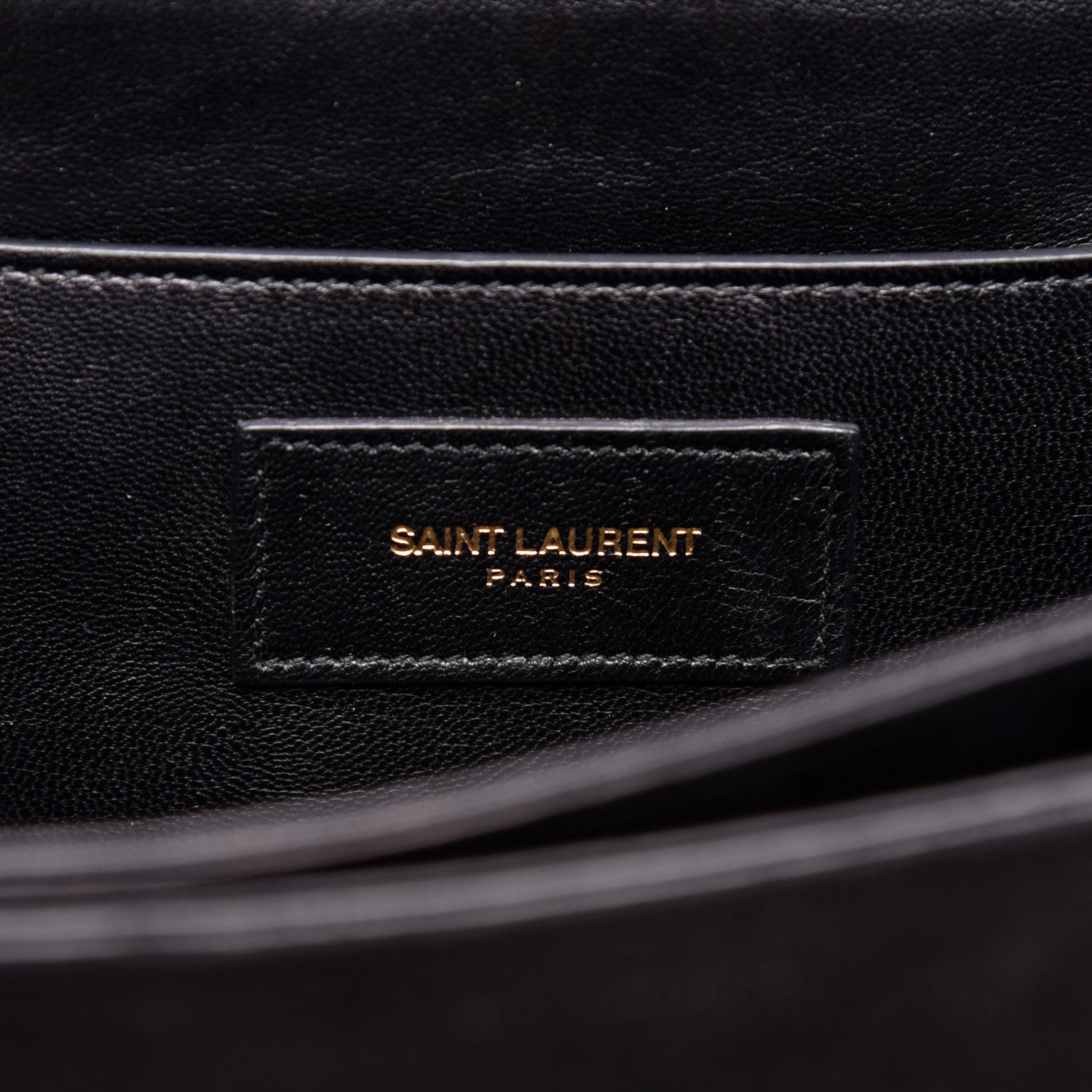 Saint Laurent Suede Calfskin Medium Classic Lulu Bag Black 8 of 14