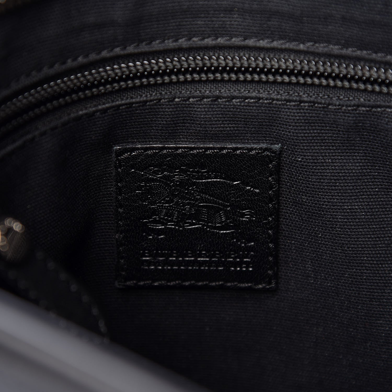 Burberry Haymarket Check Crossbody Messenger Bag Blue Black 7 of 9