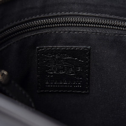 Burberry Haymarket Check Crossbody Messenger Bag Blue Black 7 of 9
