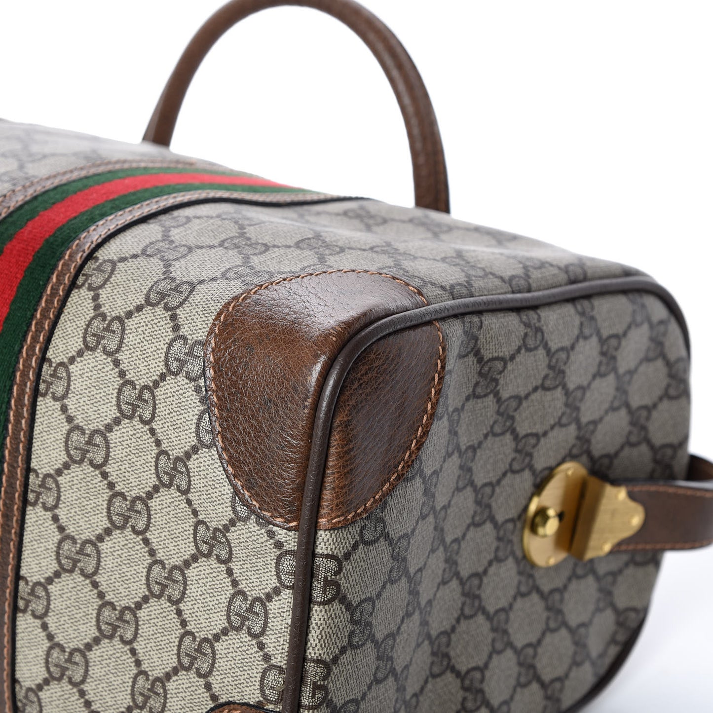 GG Plus Monogram Web Boston Brown