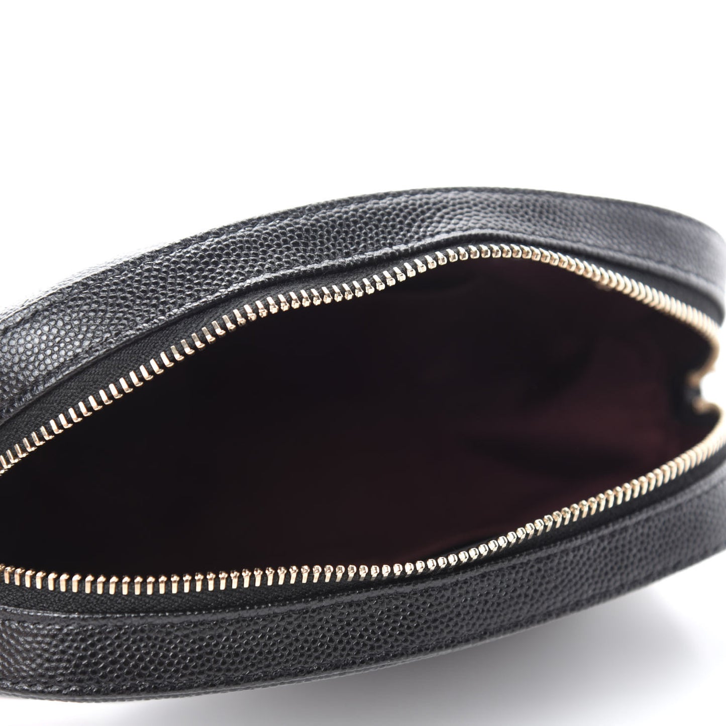 Caviar Quilted Vanity With Chain Black