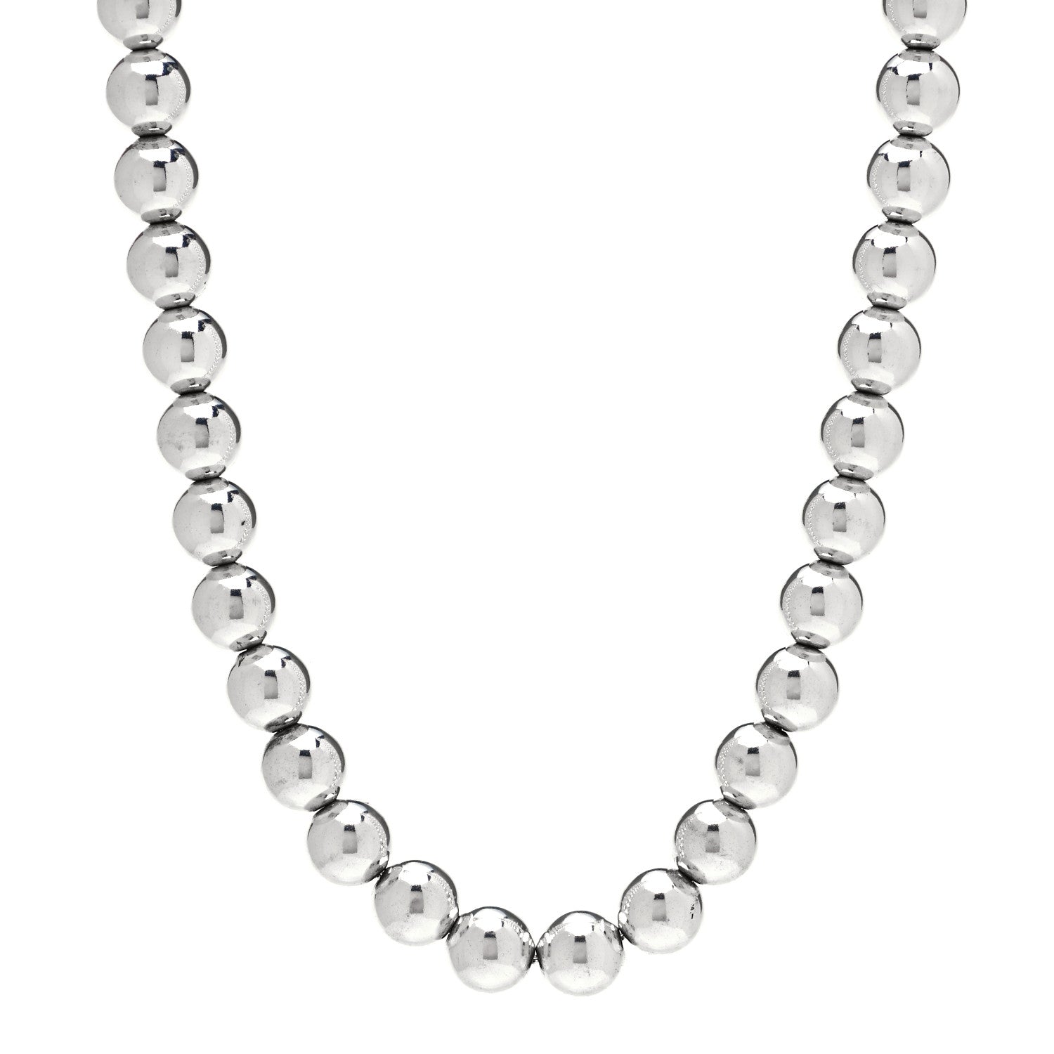 Tiffany Sterling Silver 10mm HardWear Ball Necklace 1 of 5