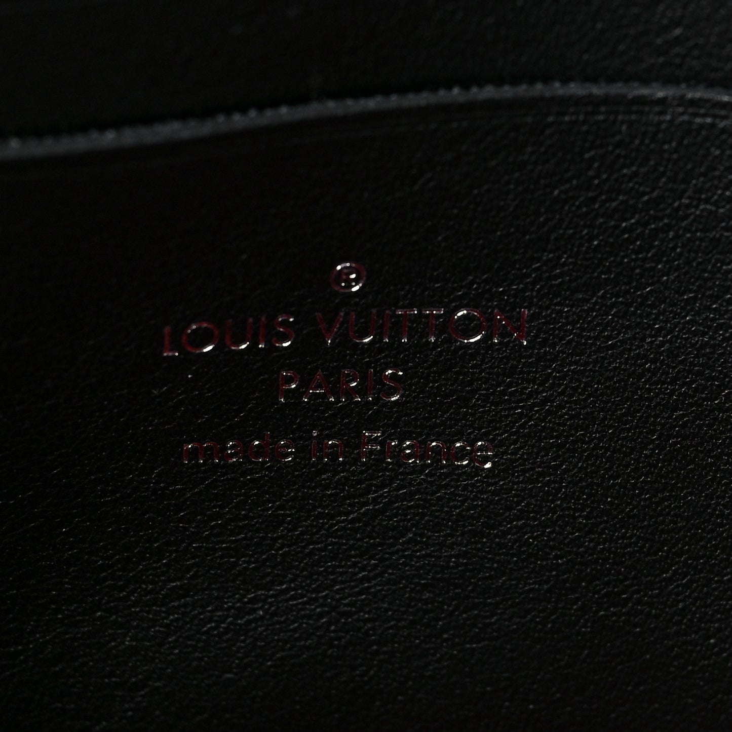 Patent Calfskin Laced Monogram Dauphine Chain Wallet Black