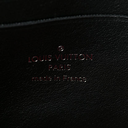 Louis Vuitton Patent Calfskin Laced Monogram Dauphine Chain Wallet Black 6 of 7