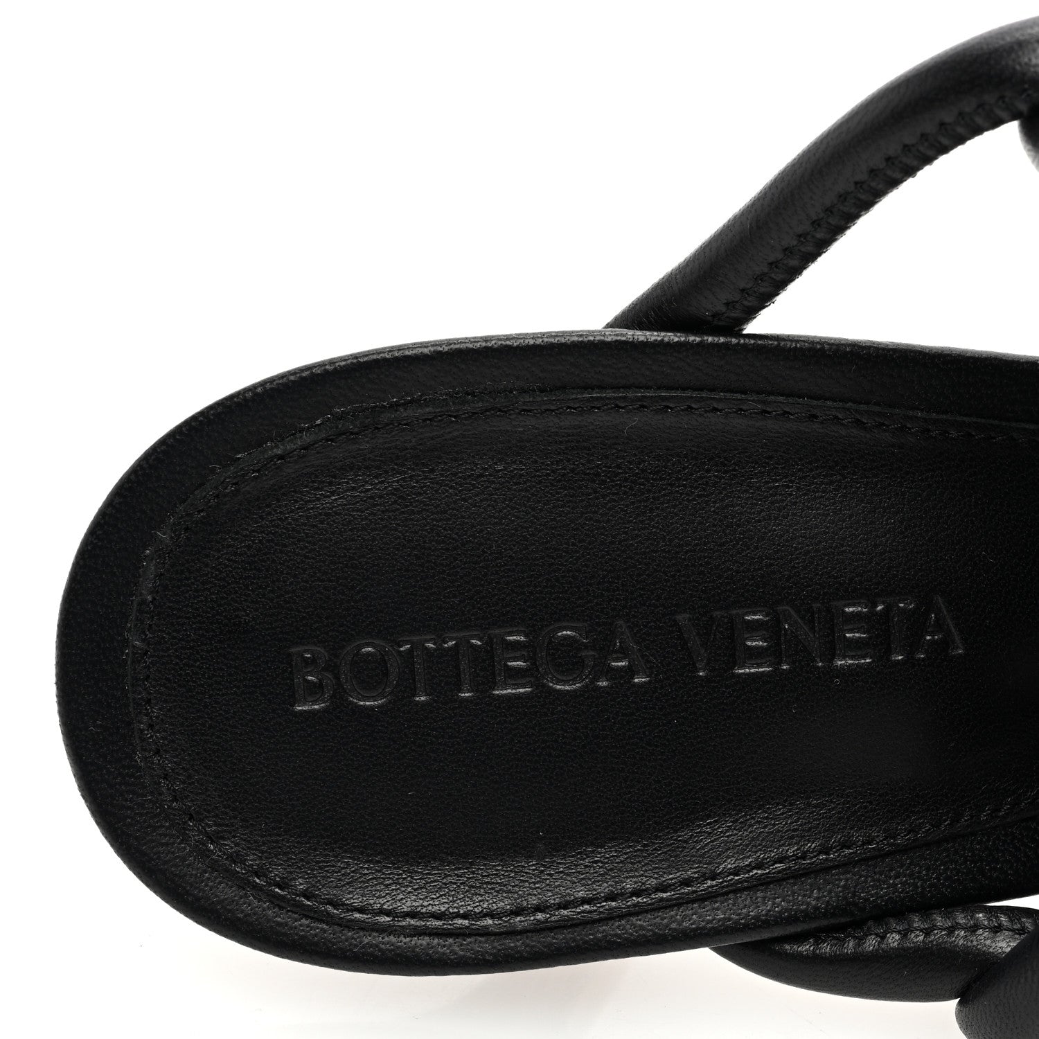Bottega Veneta Nappa Braided Stretch Mule Sandals 39 Black 7 of 7