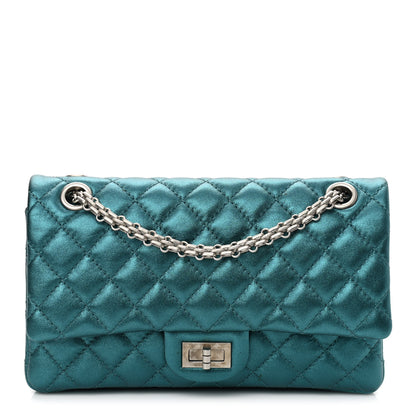 Chanel Metallic Calfskin 2.55 Reissue 225 Flap Turquoise 1 of 10