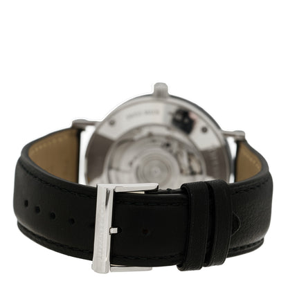 Tiffany Sterling Silver Calfskin 39mm Atlas Automatic Watch 3 of 5