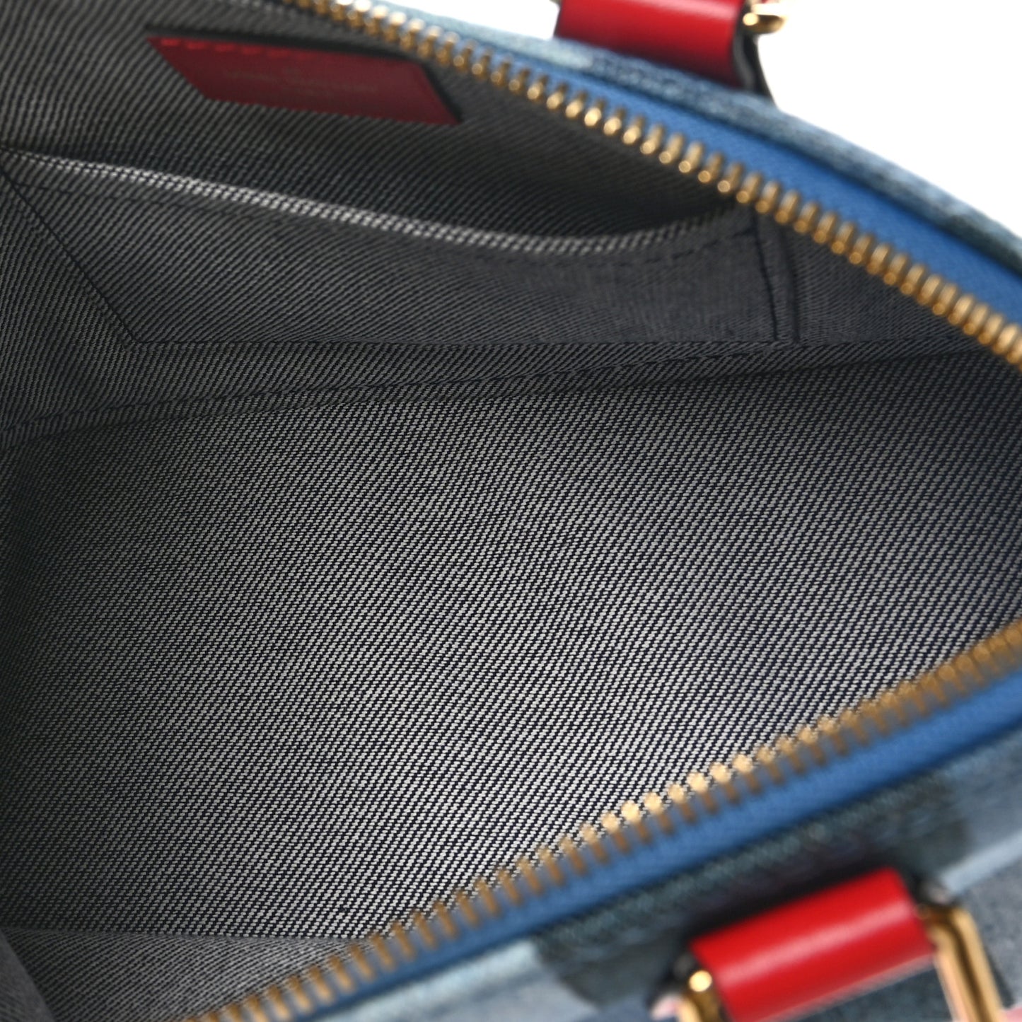 Denim Damier Monogram Patchwork Alma BB