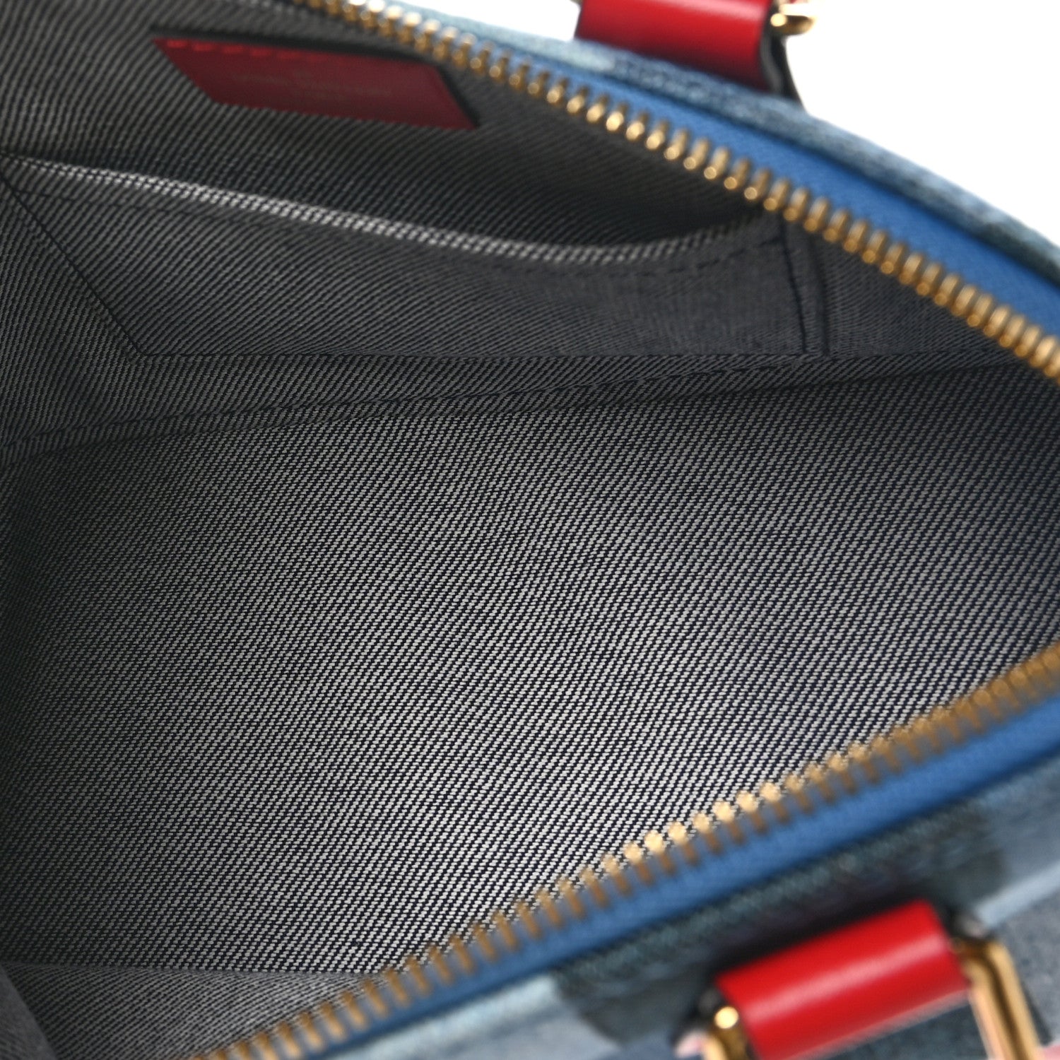 Louis Vuitton Denim Damier Monogram Patchwork Alma BB 5 of 9