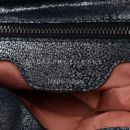 Stella McCartney Metallic Shaggy Deer Small Falabella Tote Navy 6 of 10
