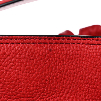 Burberry Grainy Calfskin Medium Ashby Hobo Cadmium Red 17 of 20