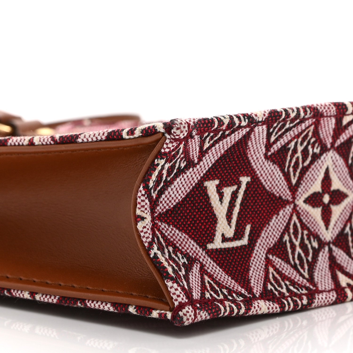 Louis Vuitton Jacquard Since 1854 Petit Sac Plat Bordeaux 9 of 10