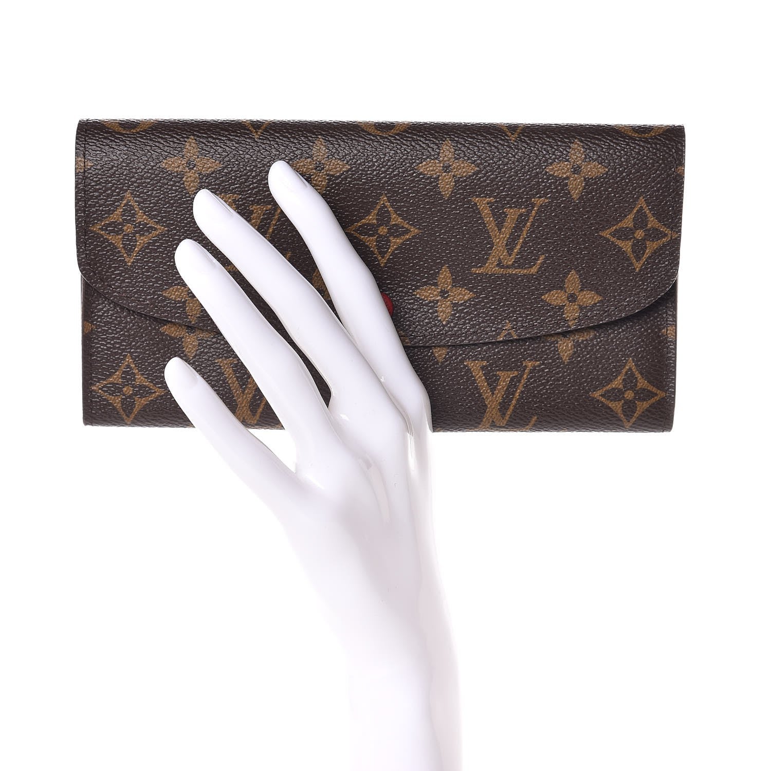 Louis Vuitton Monogram Emilie Wallet Red 2 of 6