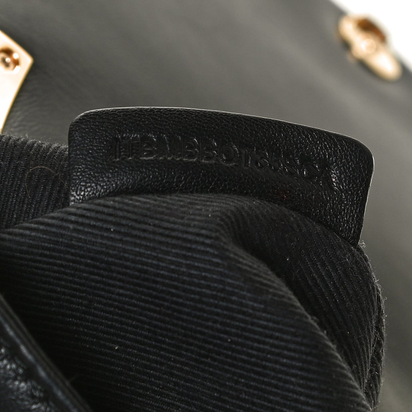 Grainy Calfskin Quilted Mini Lola Bag Black
