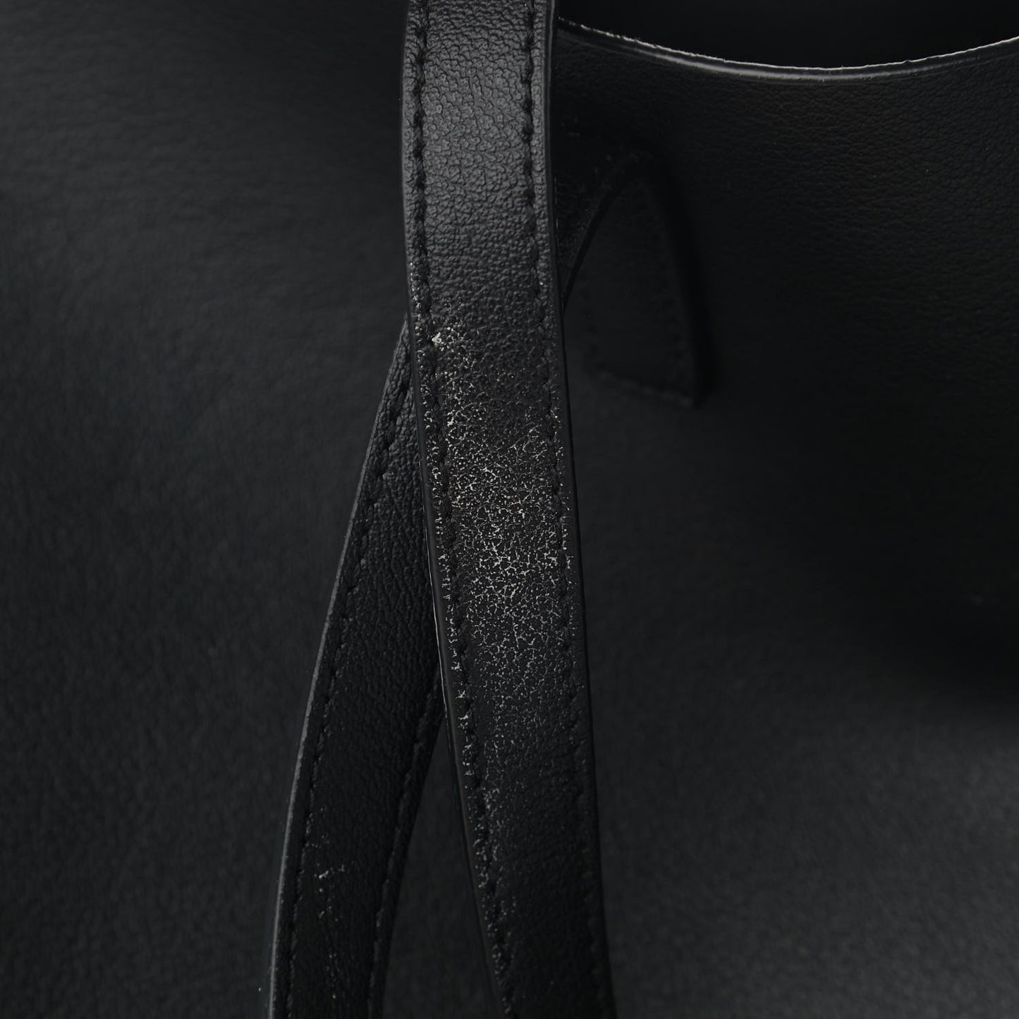 Calfskin Large Shopping Tote Black