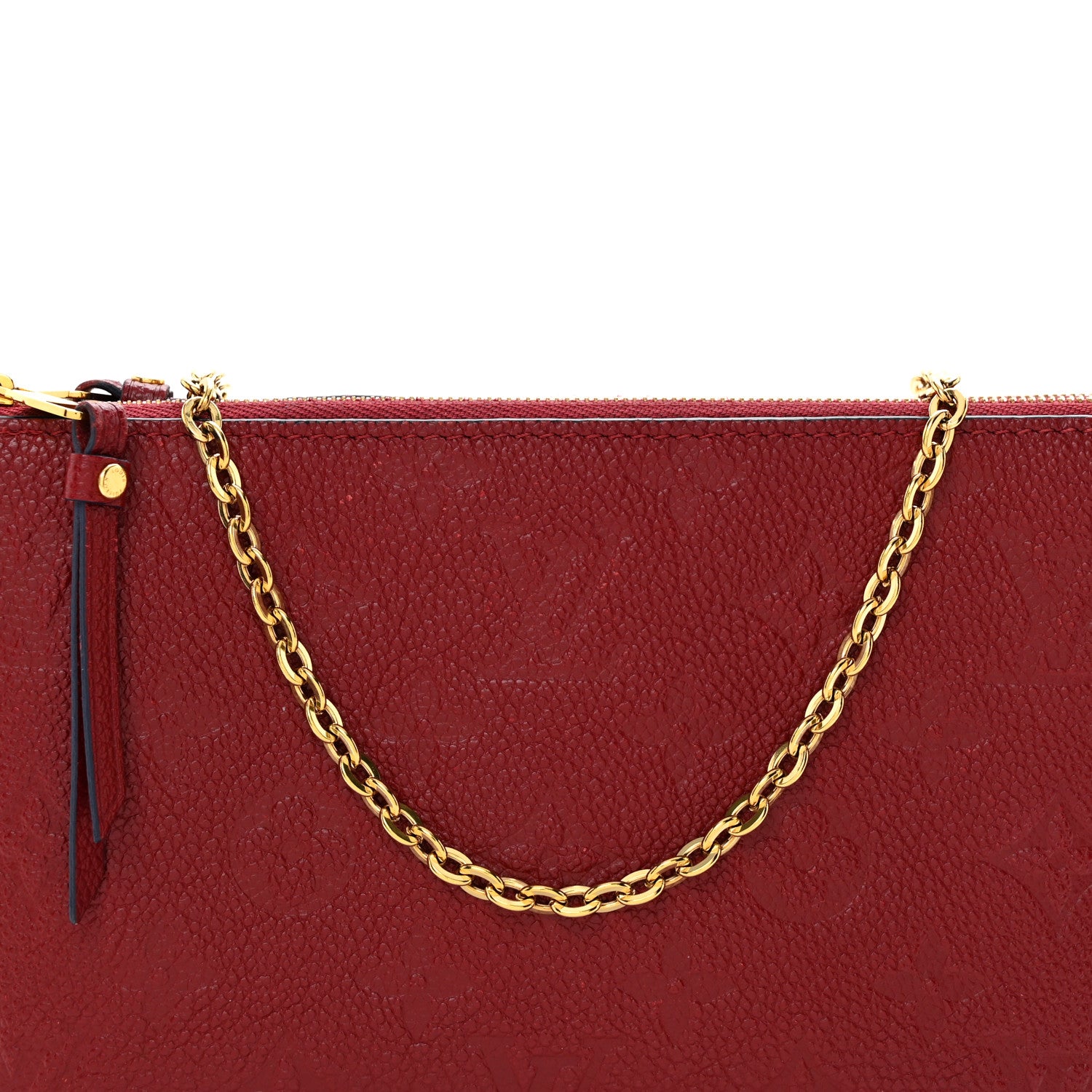 Louis Vuitton Empreinte Double Zip Pochette Cherry Berry 8 of 10