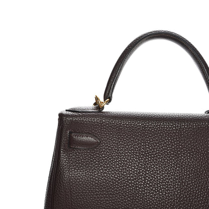 Hermes Togo Kelly Retourne 28 Chocolate 25 of 32