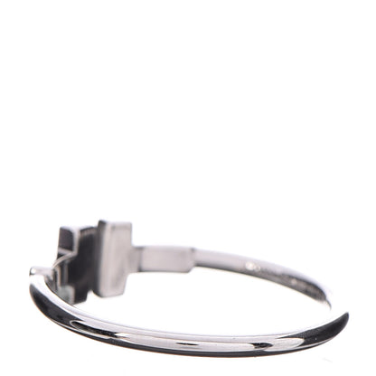 Tiffany 18K White Gold Diamond T Wire Ring 60 9.25 3 of 4