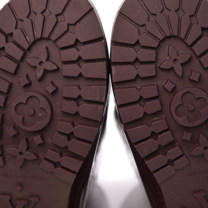 Louis Vuitton Rubber Embossed Monogram Splash Rain Boots 40 Burgundy 7 of 10
