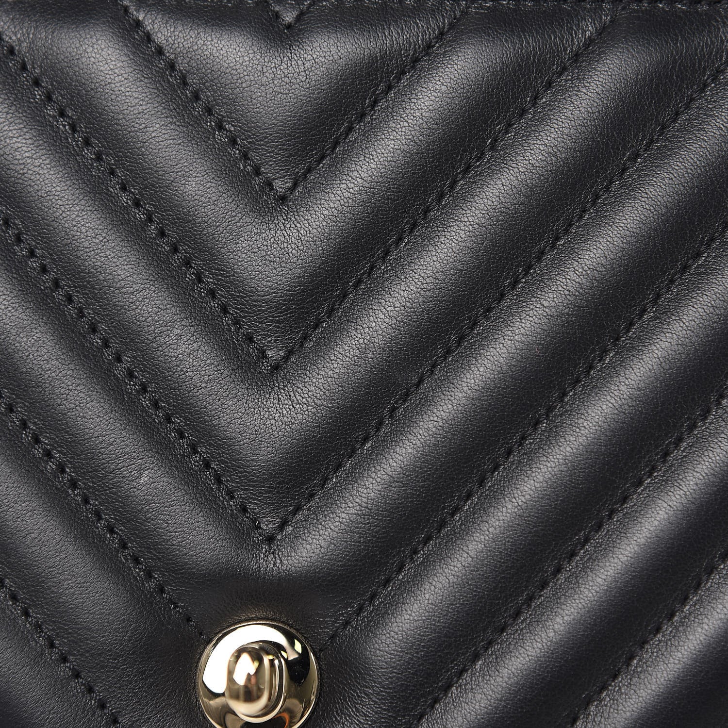 Chanel Calfskin Chevron Quilted Small Statement Flap Black 10 of 10