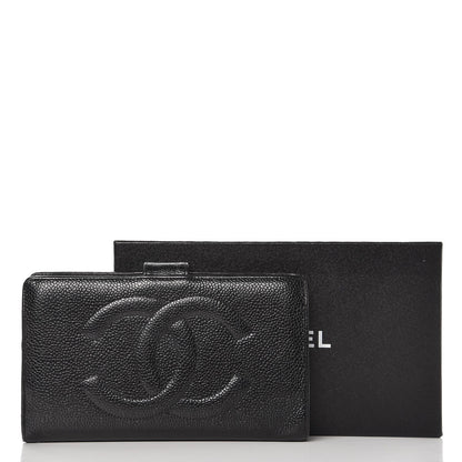 Chanel Caviar Timeless CC French Wallet Black 14 of 14